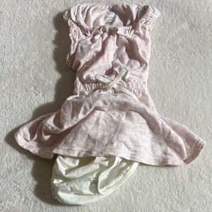 Cloud Island Pink Ruffled Bodysuit